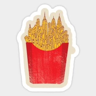 French Fries City Sticker